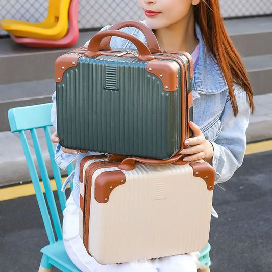 Luxury Boarding Cosmetic Case – Small Travel Suitcase with Password Lock