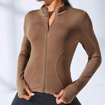 Body Sculpt Zip-Up Yoga Jacket – Activewear for Women