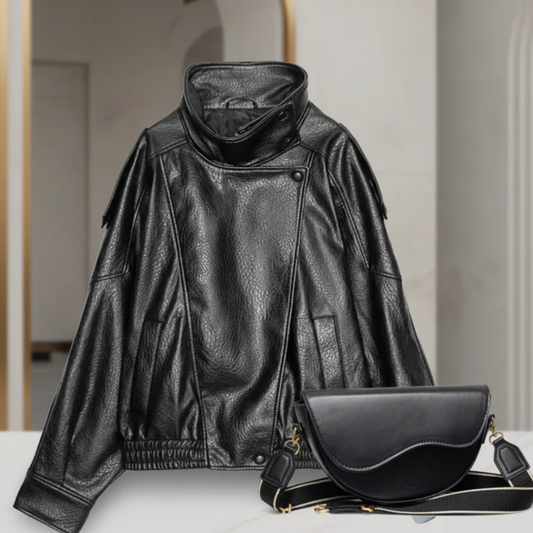 Oversized Leather Jacket
