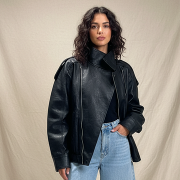 Oversized Leather Jacket