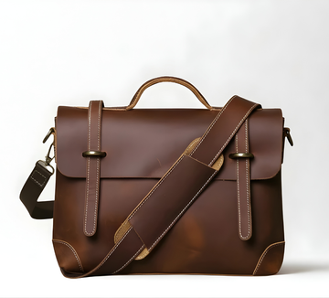 Leather Laptop Messenger
