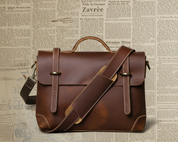 Leather Laptop Messenger