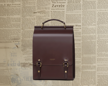 Compact Modern Leather Backpack