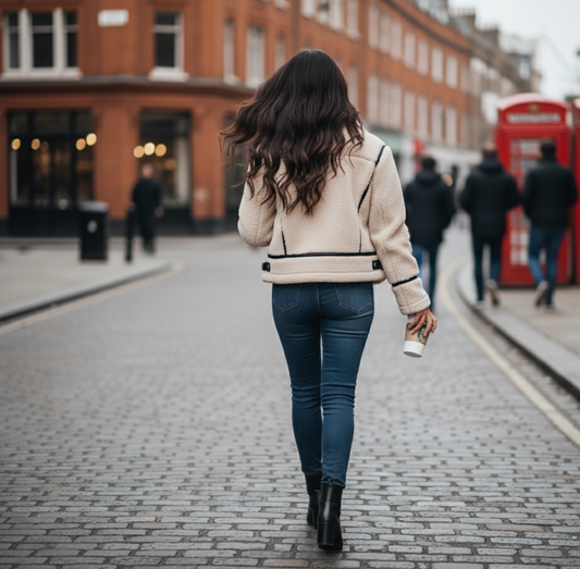 Fur Moto Jacket – Modern Style