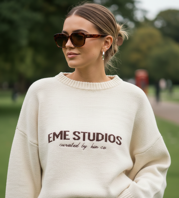 Women’s Letter Print Knit Sweater