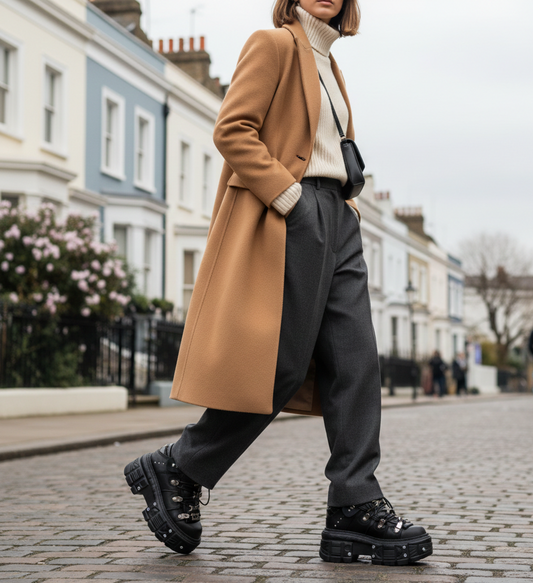 Chunky sneakers for women punk style