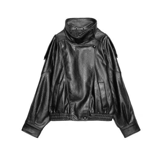 Oversized Leather Jacket